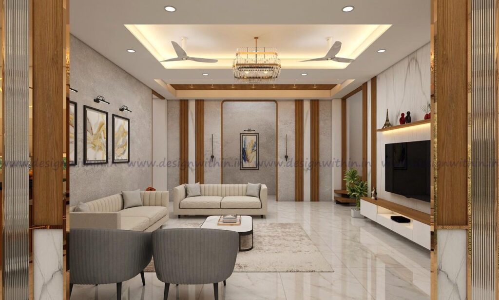 3 BHK interior design in Baner Pune by Design Within