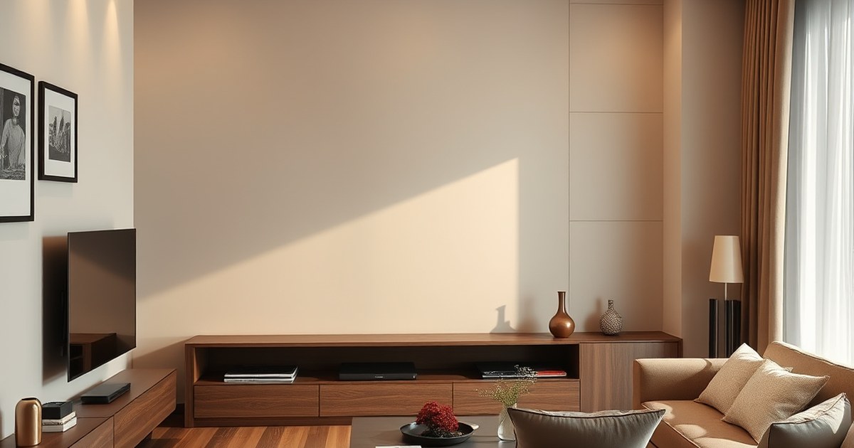 Can a rotating TV unit make your living room feel more spacious instantly · interior design concept by Design Within