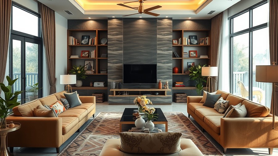 overcrowded Indian living room with large furniture pieces · interior design concept by Design Within