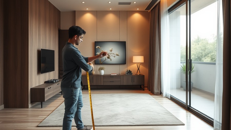 person measuring a room with a tape measure · interior design concept by Design Within