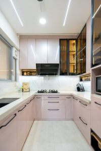 pink kitchen design