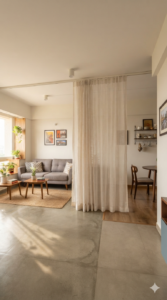 Curtain as a divider