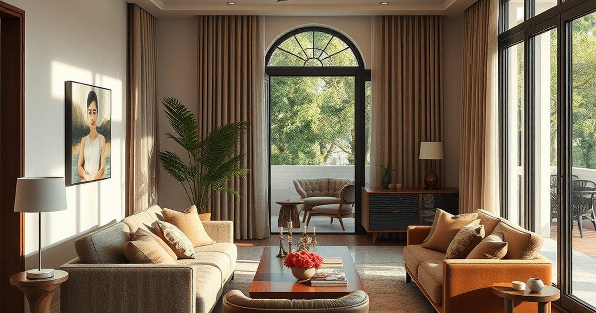 Is linen upholstery better than leather for Indian summers · interior design concept by Design Within