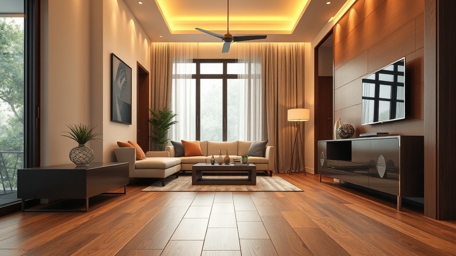 close-up of engineered hardwood plank · interior design concept by Design Within