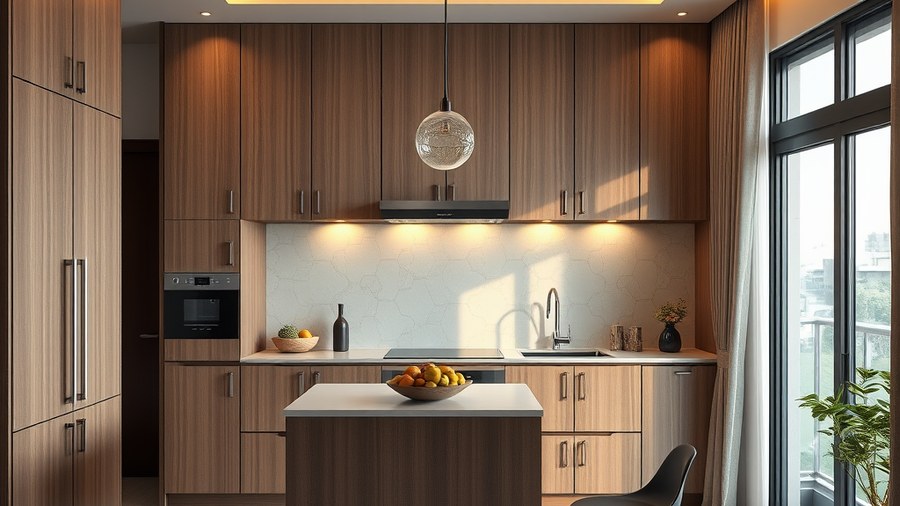 elegant kitchen with laminate finish in Pune apartment · interior design concept by Design Within