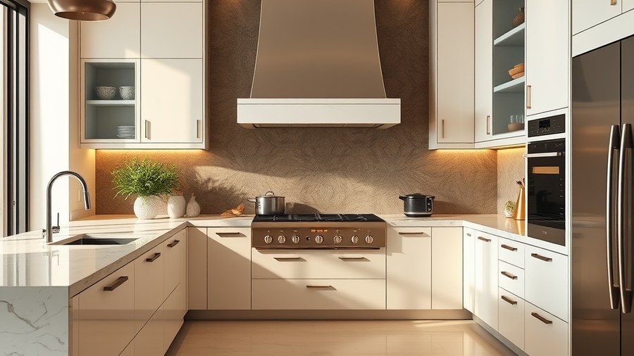 Indian kitchen with engineered quartz countertops and a large cooking range · interior design concept by Design Within