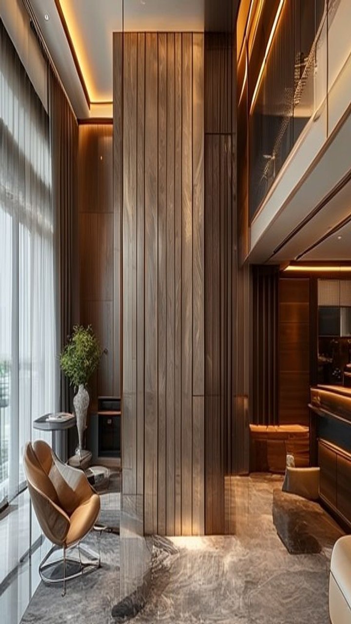 Introduction to Veneer Finishes interior design concept for Indian apartment · interior design concept by Design Within