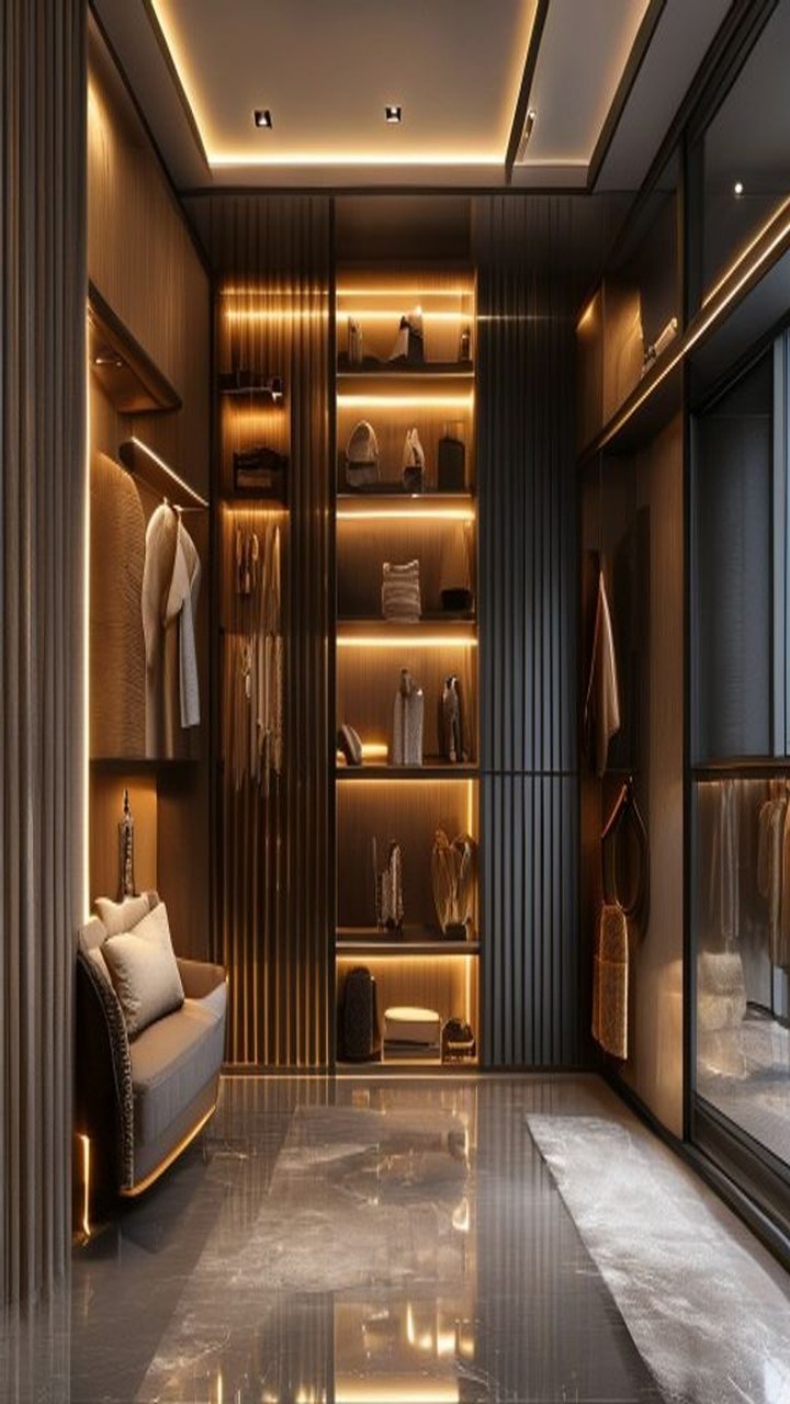 Introduction to Wardrobe Lighting interior design concept for Indian apartment · interior design concept by Design Within