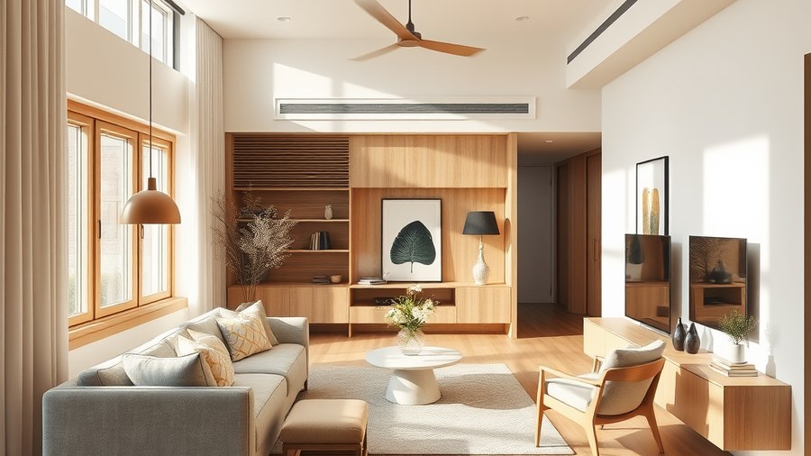 Scandinavian interior with light wood and minimal decor · interior design concept by Design Within