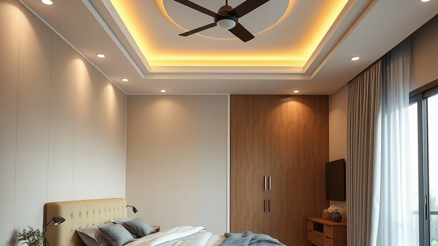 stylish false ceiling design in Indian bedroom · interior design concept by Design Within